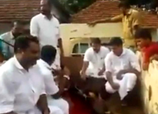 Congress conducts public cow slaughter in Kerala